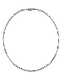 Certified Colorless Diamond Classic Tennis Necklace Collection 14K White Gold, 5.5-7 tcw