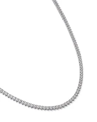 Certified Colorless Diamond Classic Tennis Necklace Collection 14K White Gold, 5.5-7 tcw