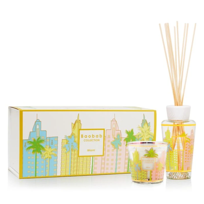 My First Baobab Candle & Diffuser Gift Box – Miami