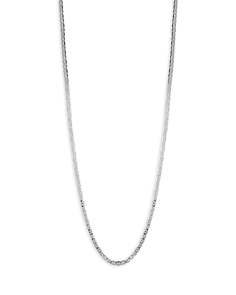 Milanesi And Co Sterling Silver 3mm Mariner Link Chain Necklace
