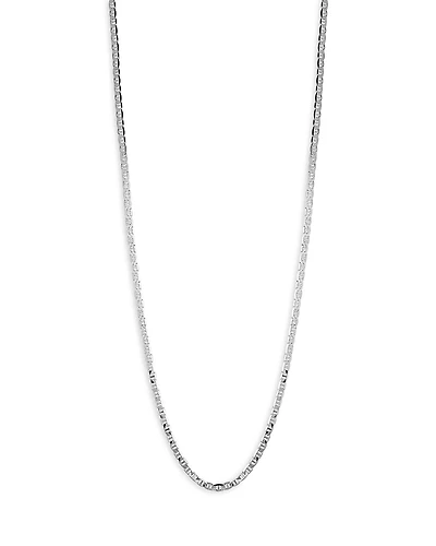 Milanesi And Co Sterling Silver 3mm Mariner Link Chain Necklace
