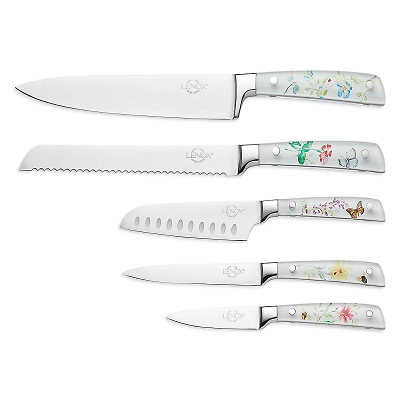 Lenox Butterfly Meadow 6-Piece Knife Block Set