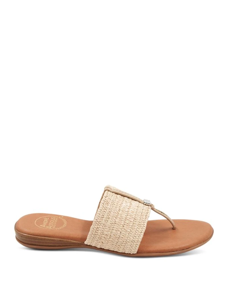 Women's Nice Woven Slip On Thong Sandals