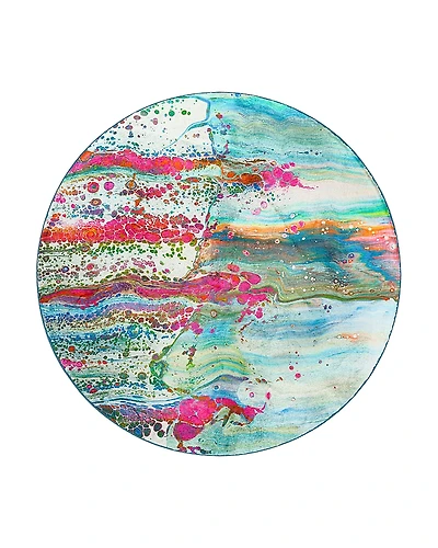 Dalyn Rug Company Kikiamo KK2 Round Area Rug, 8' x 8'