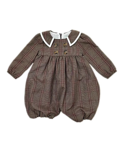 Petite Maison Kids Unisex Blair Estate Tweed Romper