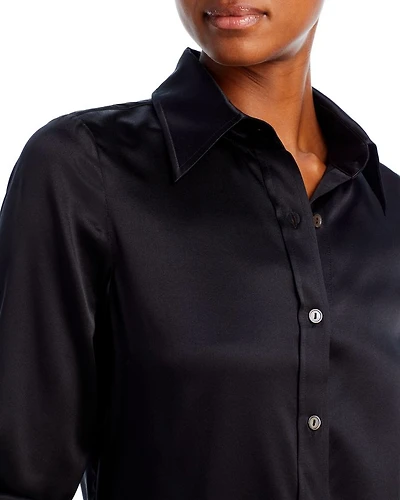 Silk-Blend Victoria Blouse