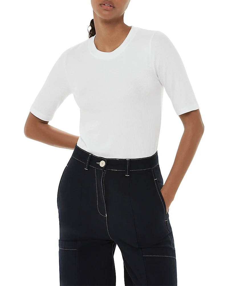 Whistles Essential Ribbed Tee