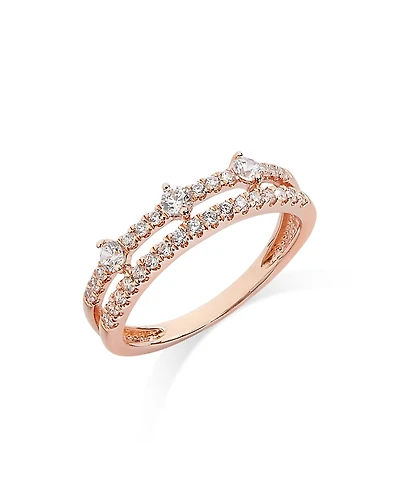 Bloomingdale's Fine Collection Diamond Double Row Ring