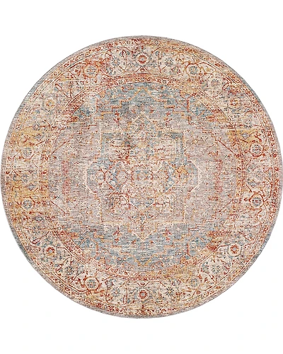 Livabliss Mirabel Mbe 2310 Round Area Rug, 5'3 x 5'3