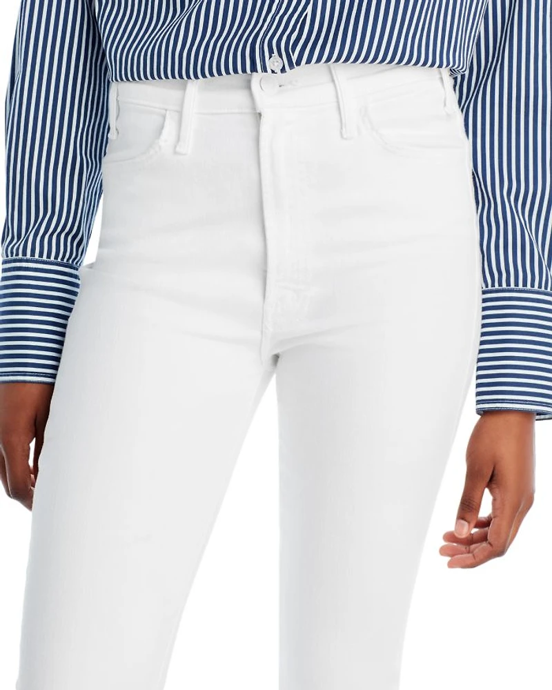 The Hustler High Rise Flare Leg Ankle Jeans