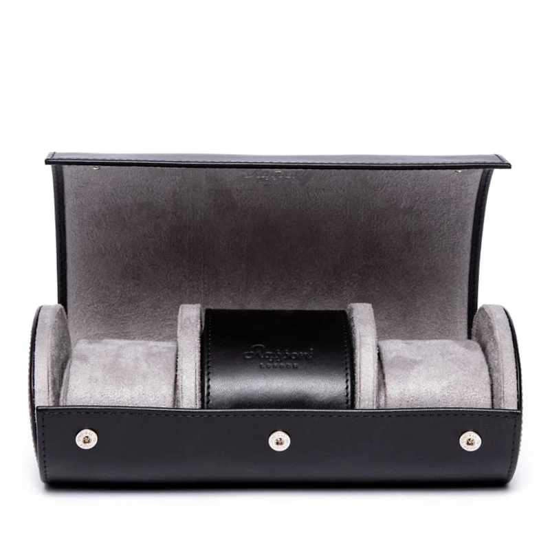 Hyde Park Three Watch Leather Pouch