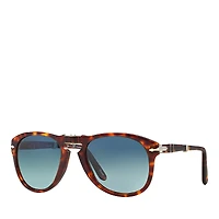 Persol Polarized Folding Pilot Sunglasses, 54mm