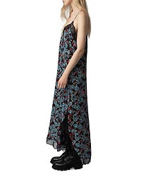 Silk Ristyl Lace Trim Slip Dress