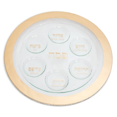Annieglass Gold Seder Plate