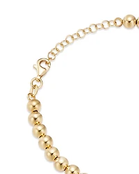 14K Yellow Gold Polished Bead Bracelet
