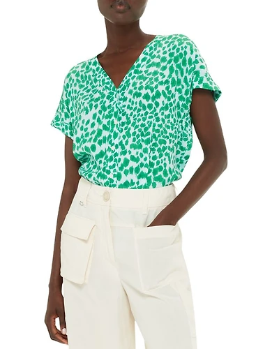 Smooth Leopard Print Blouse