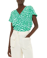Smooth Leopard Print Blouse