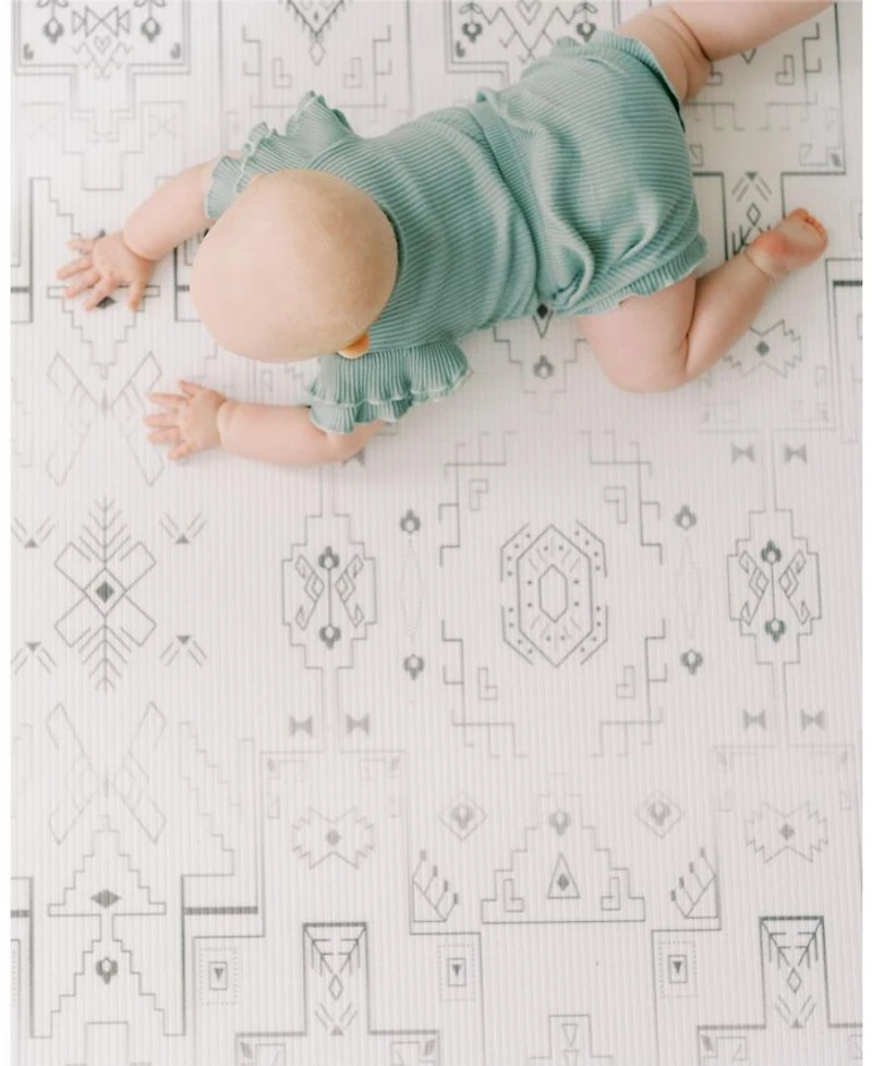 Reversible Baby PlayMat - Art Deco Inspired Design – Soft, Non-Toxic Foam – Waterproof, Easy to Clean