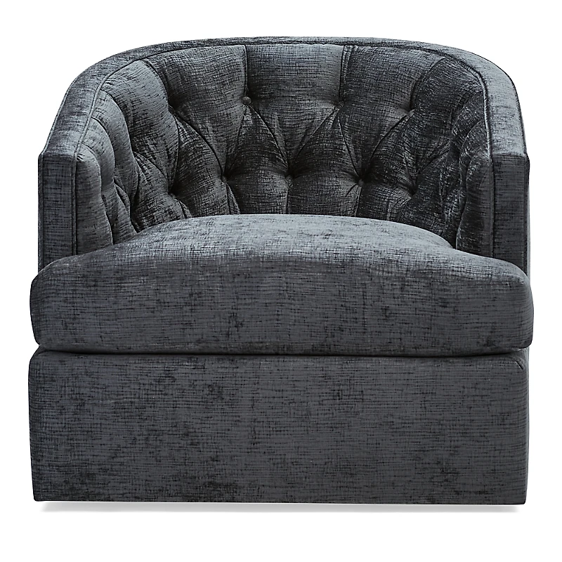 Massoud Bedford Tufted Swivel Chair