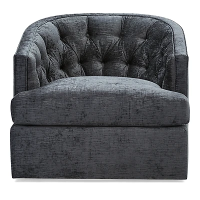 Massoud Bedford Tufted Swivel Chair