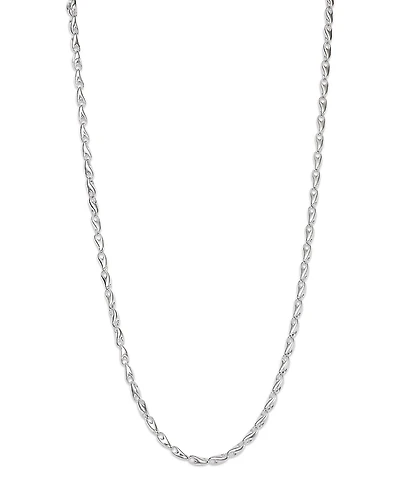 Georg Jensen Sterling Silver Reflect Slim Link Statement Necklace, 21.65