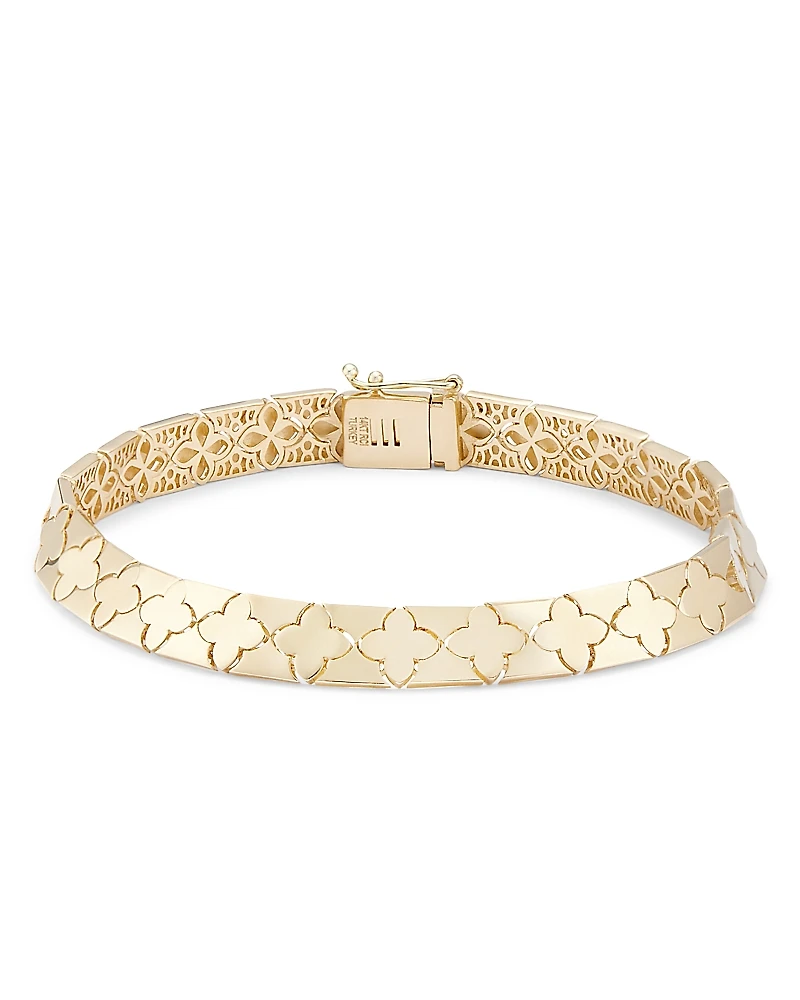 Bloomingdale's Fine Collection Flower Link Bracelet