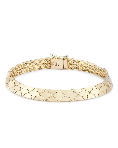 Bloomingdale's Fine Collection Flower Link Bracelet