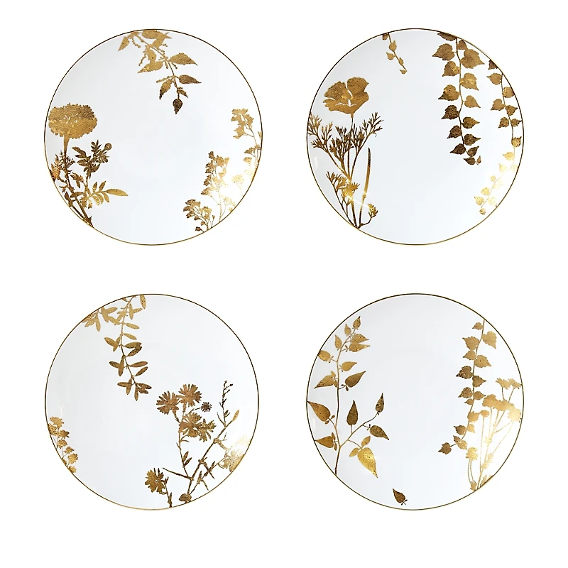 Bernardaud Vegetal Or Assorted Salad Plates, Set of 4
