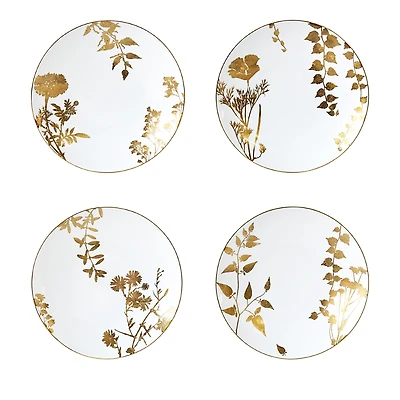 Bernardaud Vegetal Or Assorted Salad Plates, Set of 4
