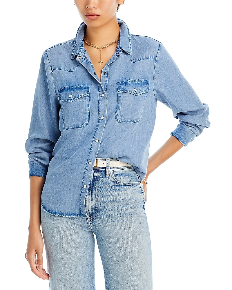 Aqua Western Denim Shirt - Exclusive