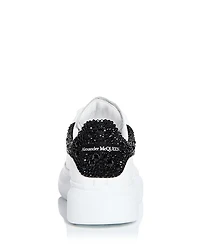 Women's Oversized Crystal Embellished Heel Sneakers