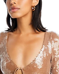 Polished Medium Hoop Earrings in 14K Yellow Gold
