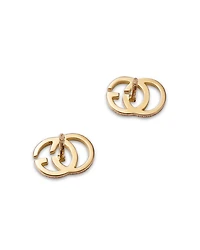 Gucci 18K Yellow Gold Running G Stud Earrings
