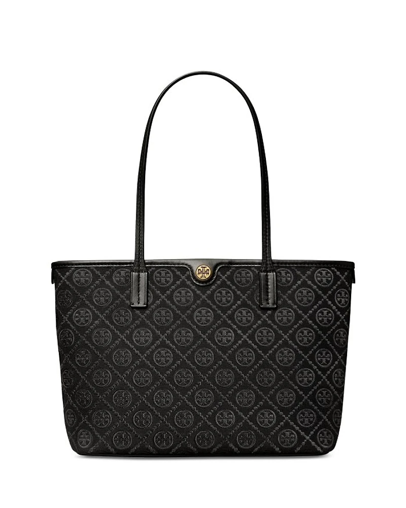Small T Monogram Zip Tote