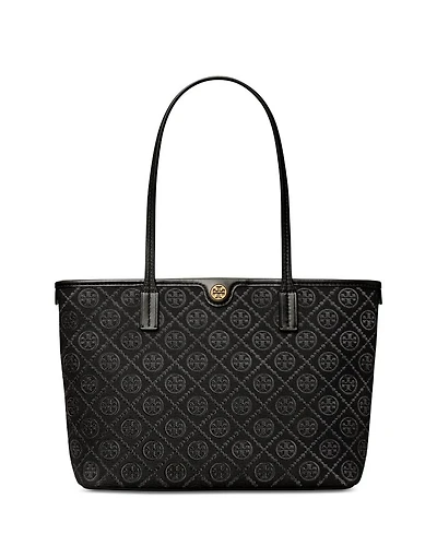 Small T Monogram Zip Tote