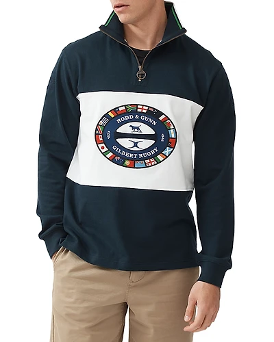 Rodd & Gunn x Gilbert Donnybrook Cotton Classic Fit Quarter Zip Sweatshirt