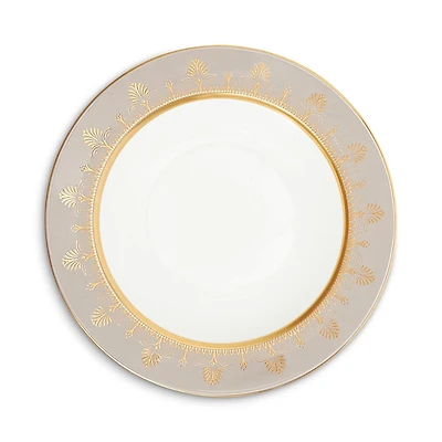 Wedgwood Anthemion Grey Rim Soup Bowl