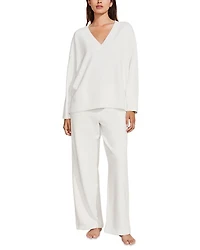 Boucle V Neck Sweatshirt