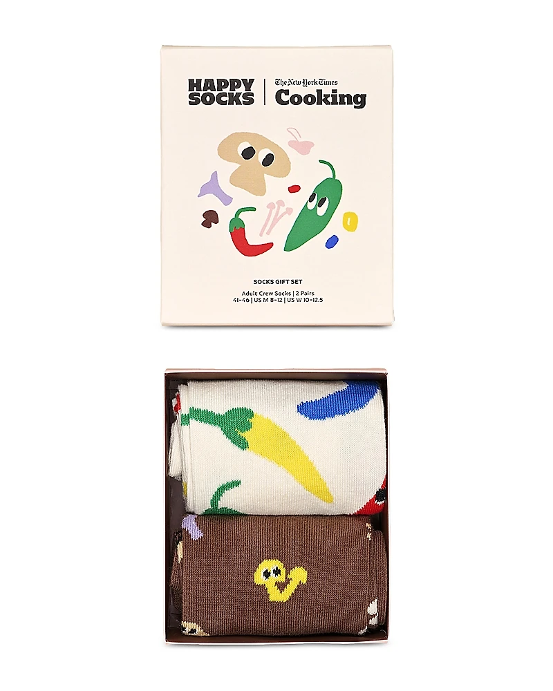 Happy Socks x Nyt Cooking Hothead & Funguy Socks Gift Set