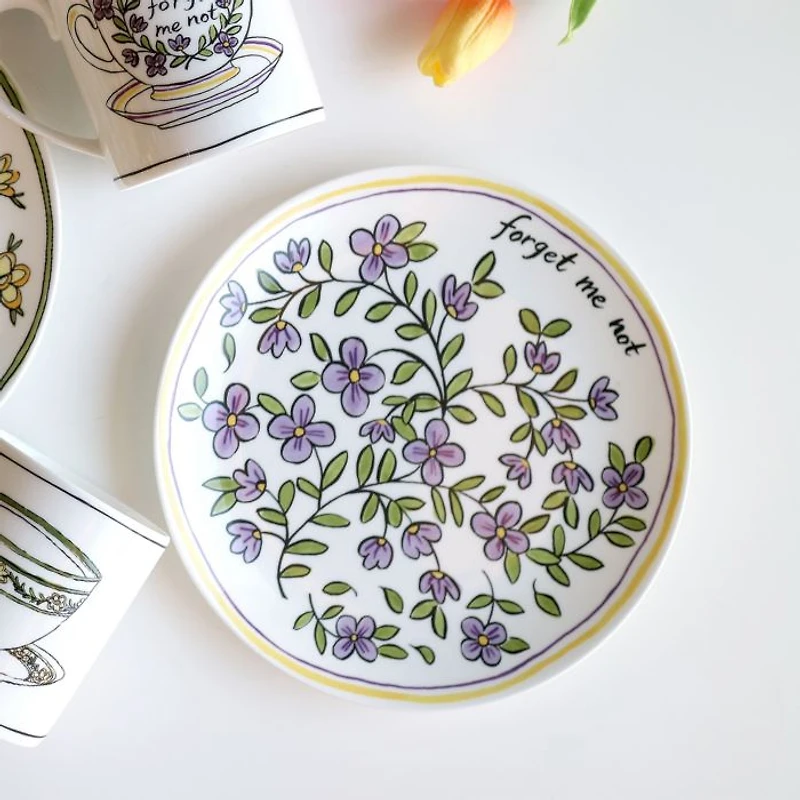 Molly Hatch Forget Me Not Salad/Dessert Plate