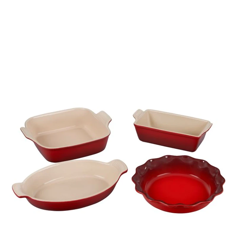 4 Pc Stoneware Baking Set