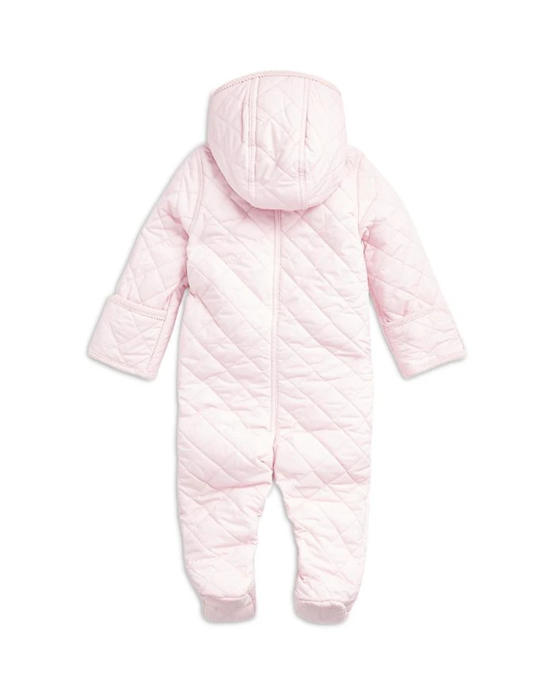 Unisex Quilted Hooded One Piece - Baby