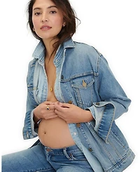 Classic Maternity Jean Jacket