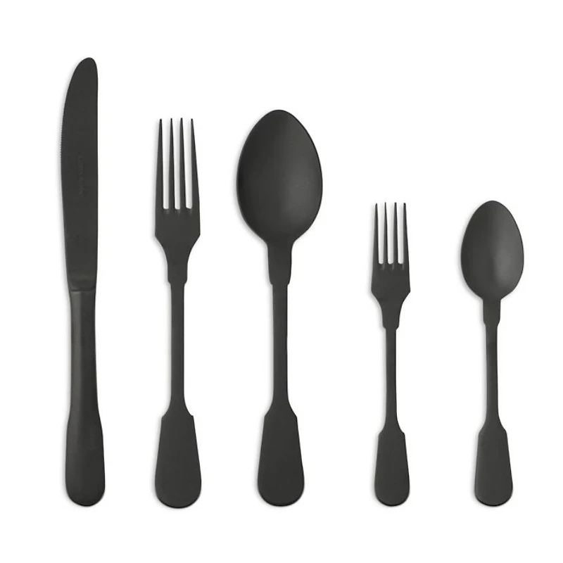 Saga PVD Black 5 Piece Place Setting