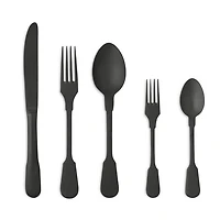 Saga PVD Black 5 Piece Place Setting