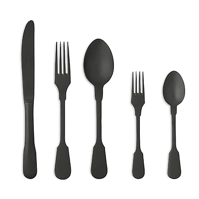 Costa Nova Saga Pvd Black 5 Piece Place Setting