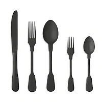 Costa Nova Saga Pvd Black 5 Piece Place Setting