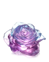 Liuli Amorous World Crystal Rose Figurine