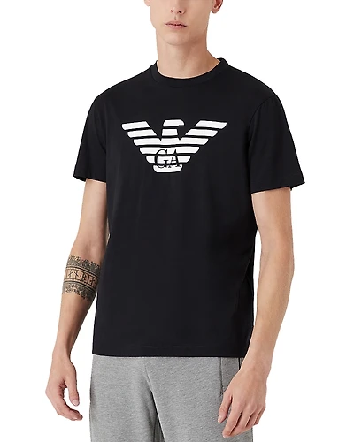 Emporio Armani Essential Pima Cotton Logo Graphic Tee