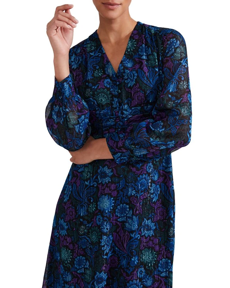 Saffron Floral Print Dress